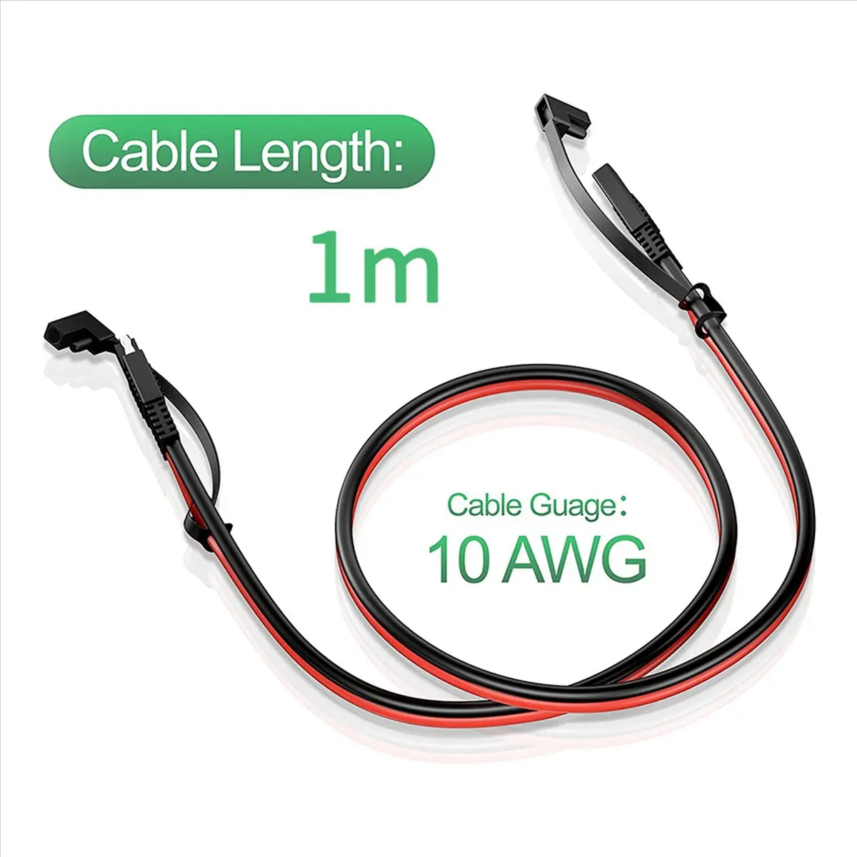 

*BAAY 2X SAE Extension Cable 3FT 10AWG SAE to SAE Quick Disconnect Connector for Solar Panel Battery Motorcycle Cars Tractor