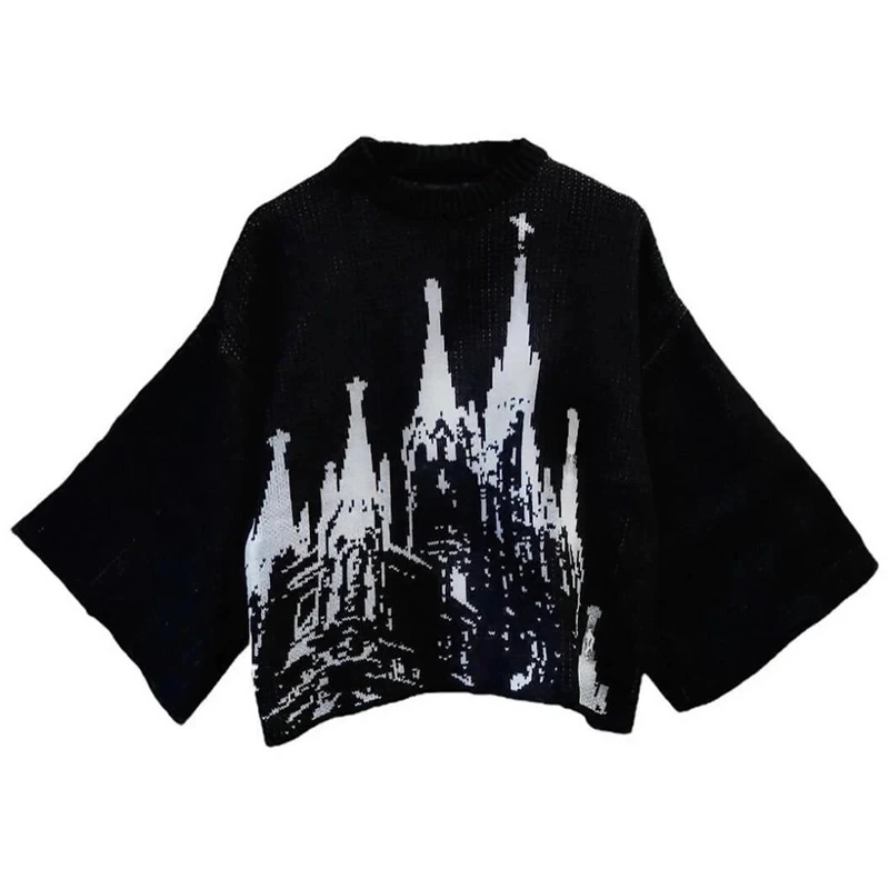 Harajuku loser Pullover für Männer und Frauen, y2k Kleidung, Hip-Hop Street Wear, Gothic Pullover, modischer und Unisex-Stil, Wint