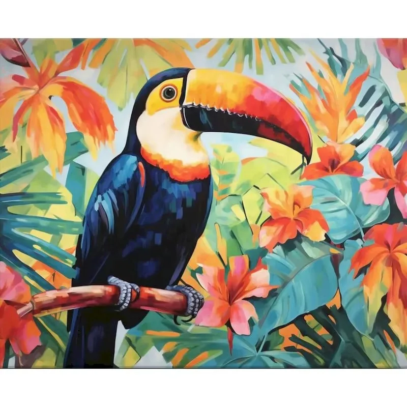 Large Jigsaw Puzzle 500/1000 Pieces Birds Animals Paper Puzzles Adult Present Portable Box for Family Games Educational Toys