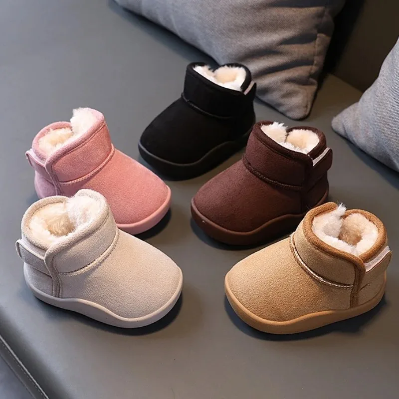 الطفل حذاء الثلوج 2025 شتاء جديد ريترو الطفل أفخم الدافئة حذاء مسطح فتاة عادية عدم الانزلاق تنوعا الرجال النساء الأحذية أحذية الموضة #1