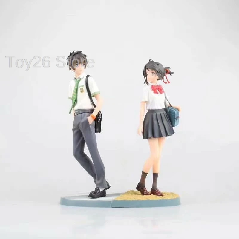 Figura de Anime Your Name, Tachibana Taki, Miyamizu Mitsuha, Modelo Coleccionable, Muñeca de Juguete, Regalo para Novio o Novia, 23CM