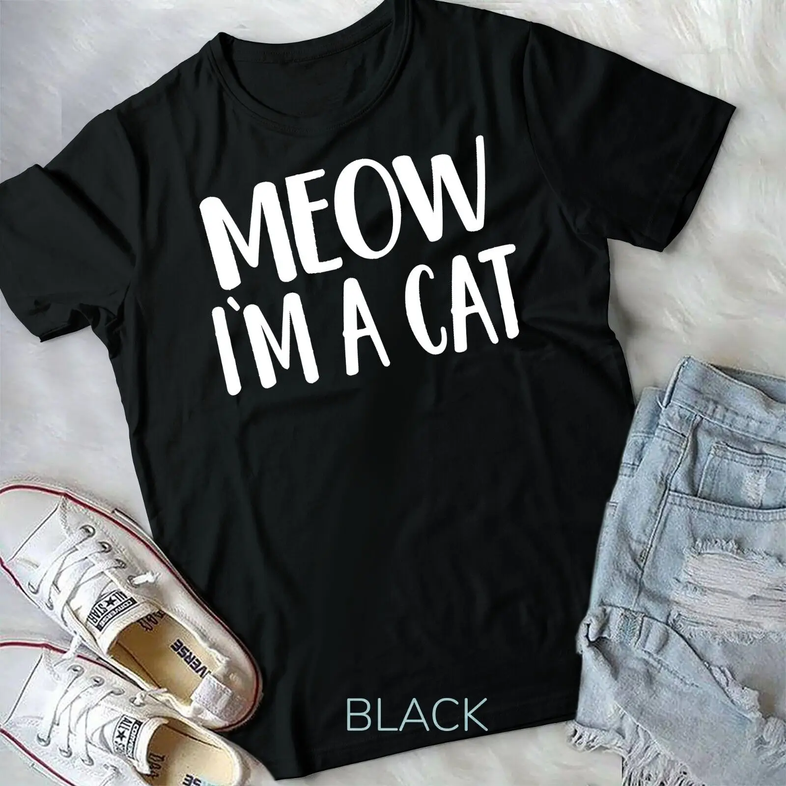 

Meow I'm A Cat T-Shirt - Halloween Unisex T-shirt