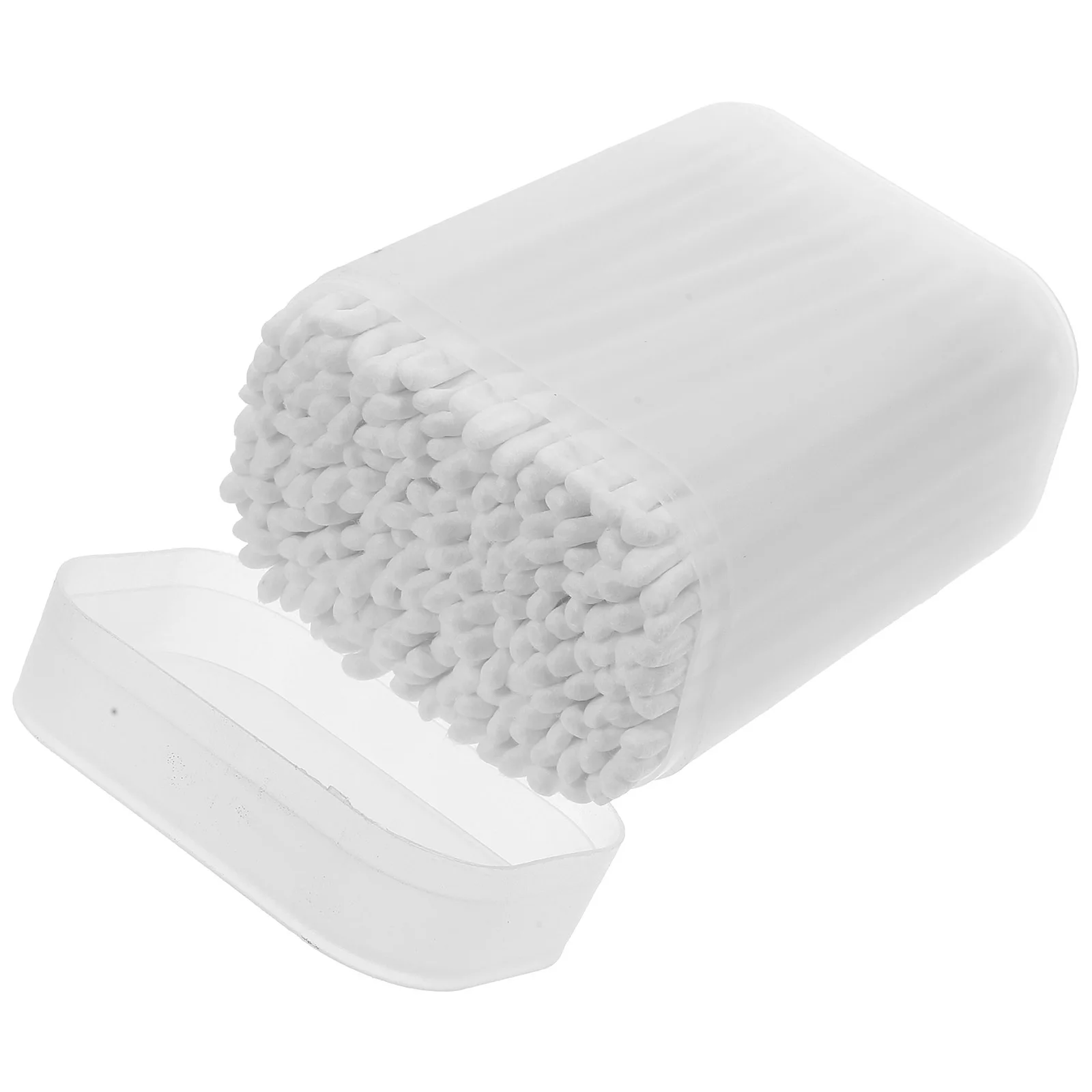 200 tamponi di cotone bianchi 74 mm doppia punta per punte ad albero sottile applicazione per il trucco per la pulizia del ombelico dell'orecchio