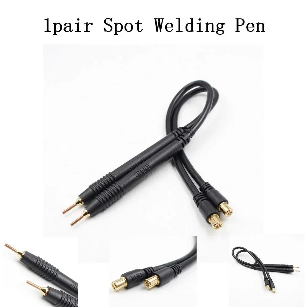 1Pair Portable Small Spot Welder Battery Welding Battery Spot Welding Pen Welding Tools Conductivity Quick Release Welding Pen