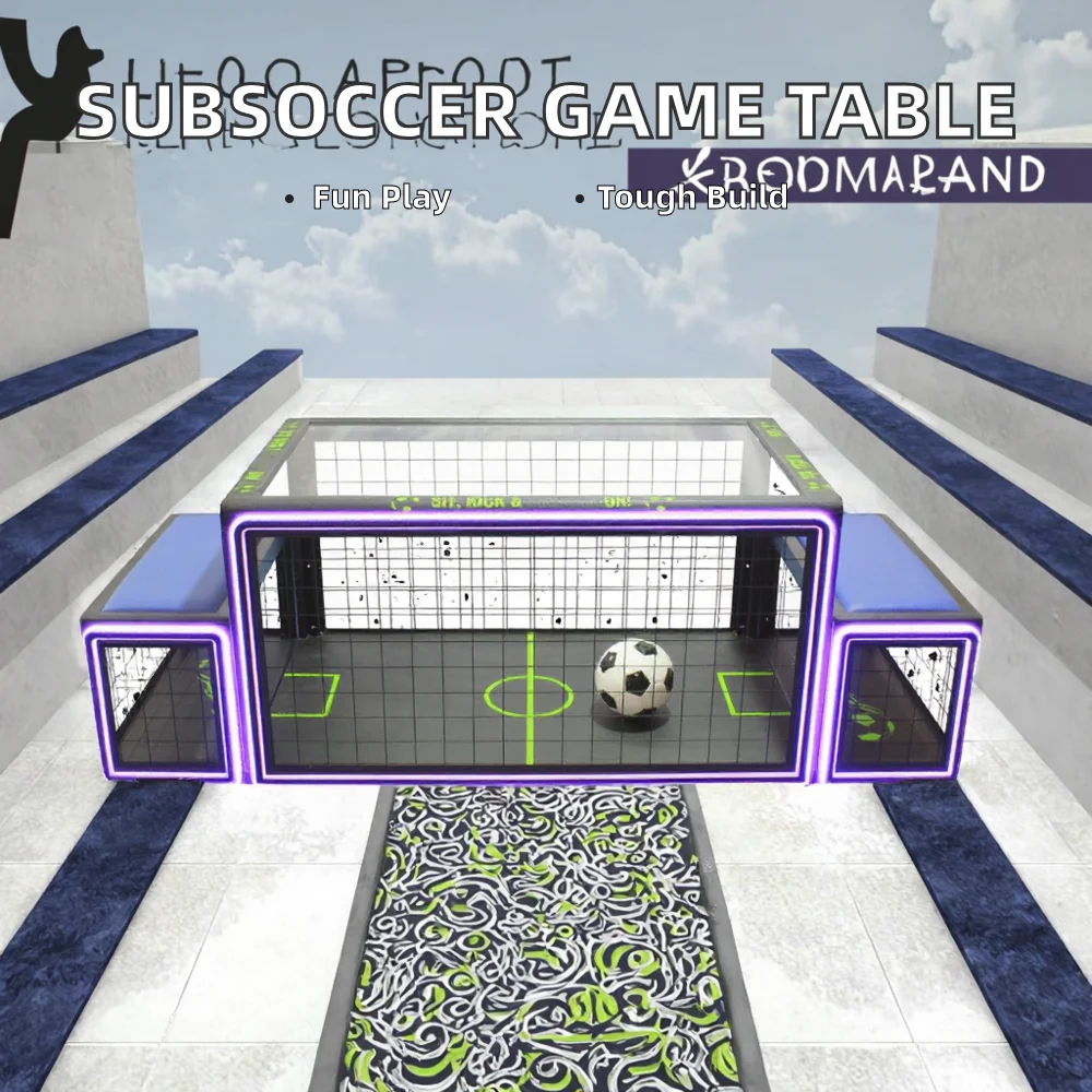 Latest Interactive Football Game Machine Coin Operated Soccer Table for Entertainment in Shopping Centers