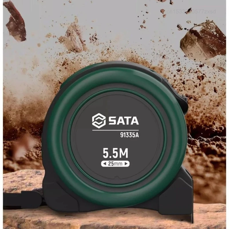 

SATA Mini Measuring Tape Thickened High-Precision Portable Locking Steel Tape Measure Woodworking Home Use Measuring Tool