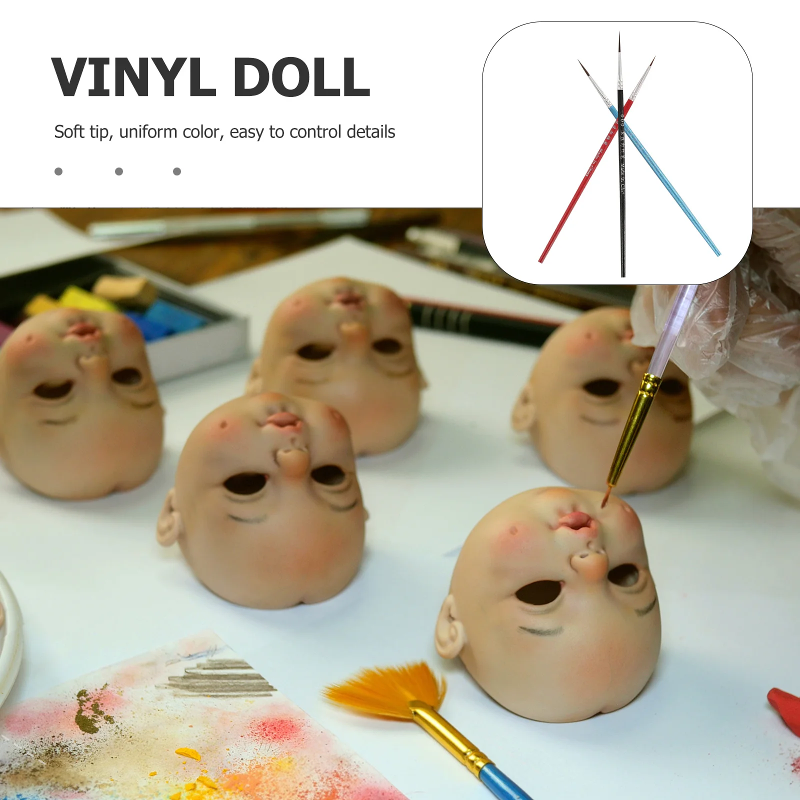 

30Pcs Miniature Detail Paint Brush Set Thin Fine Tips for Oil Acrylic Watercolor Painting Artist Grade Easy Control Spring Back