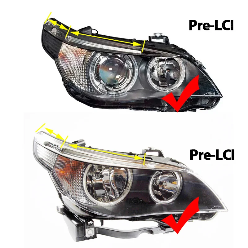 Canbus Error Free LED Angel Eyes Marker Light Bulb for BMW 5er E60 E61 Pre-LCI 520i 523i 525i 528i 530i 535i 540i 545i 550 04-07