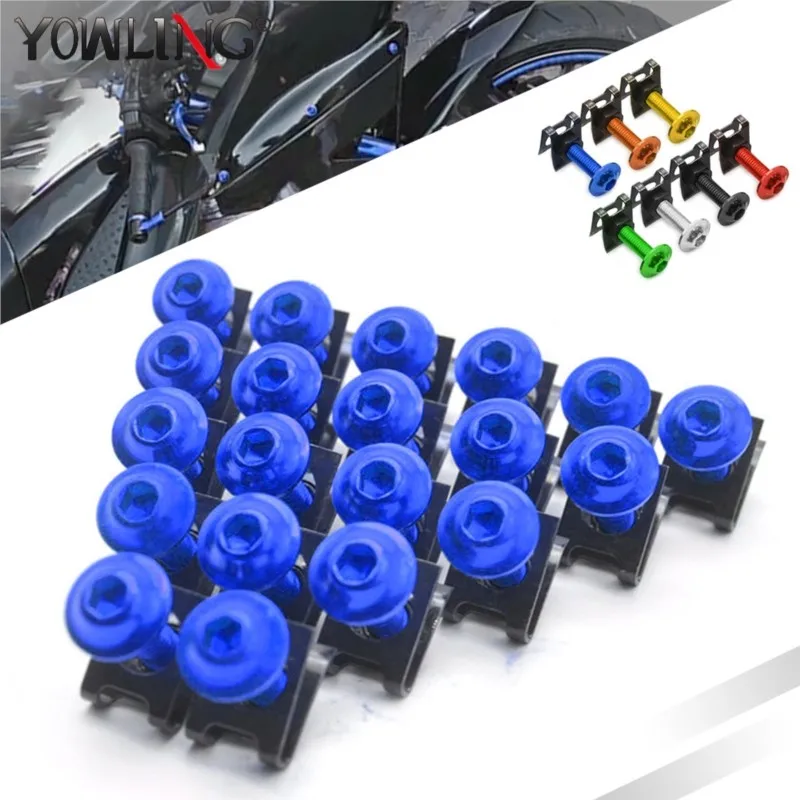 

20 pieces Motorcycle Complete Fairing Bolts Bolt Kit Body Screws For Yamaha YZF-R6 R6 xt 600 ybr 125 yzf r125 fjr1300 MT07 mt-10