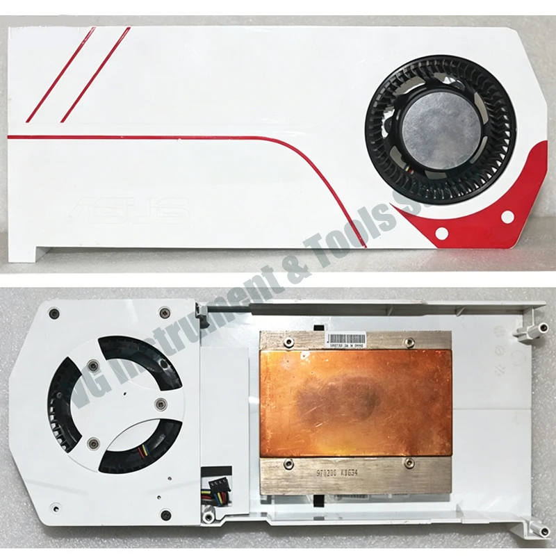 Compatible Graphics Card Cooler for ASUS TURBO GTX960 / GTX970, mounting hole spacing 58×58mm, replacement cooling radiator