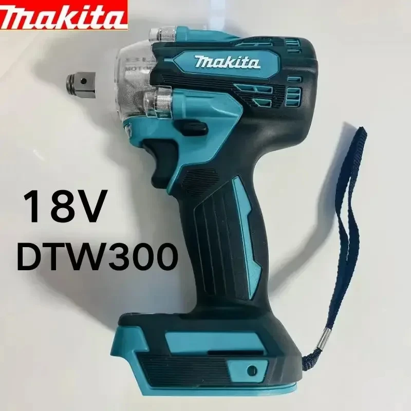 Makita Brushless DTW300 18V Power Supply High Torque Air Cannon Removal Wrench 330Nm Tire Lithium Battery Auto Repair