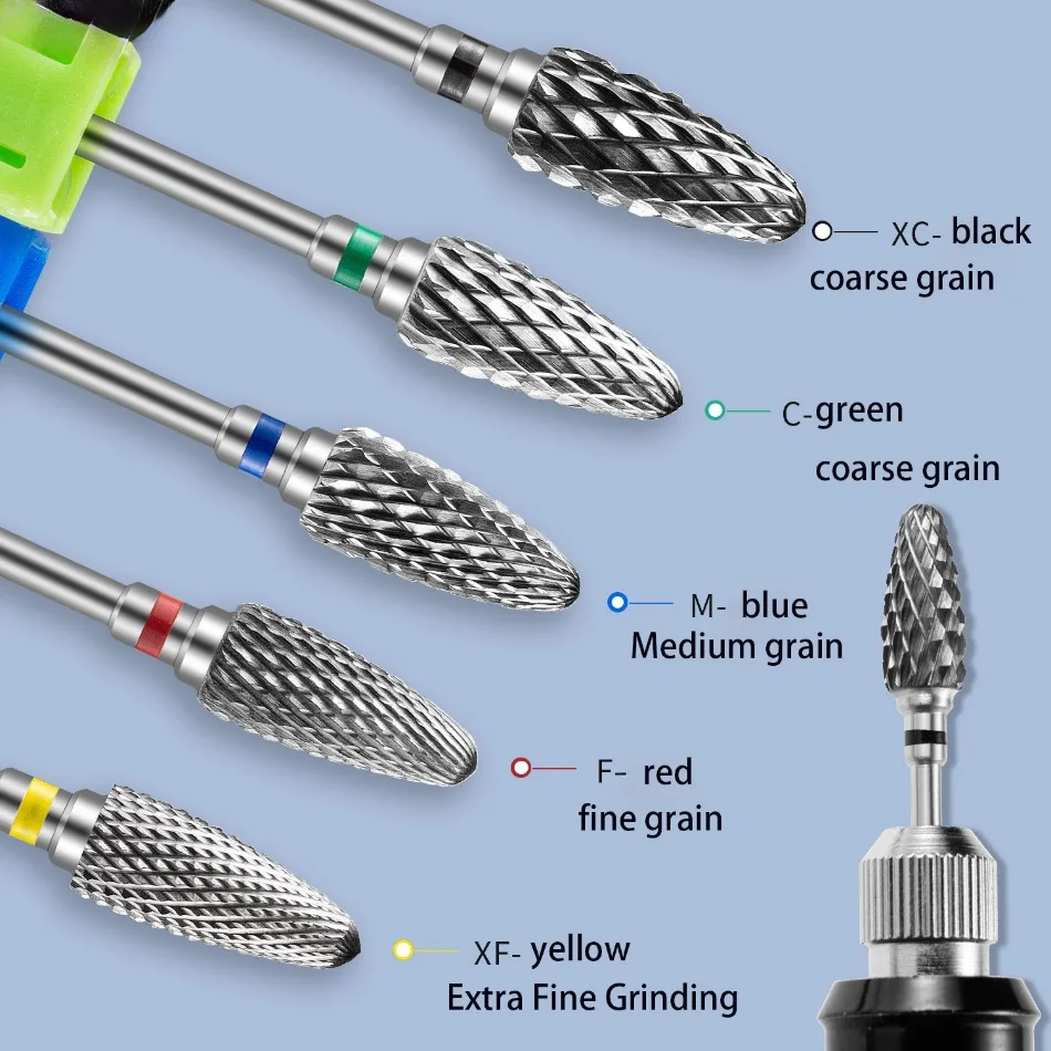 5 szt. Wierteł dentystycznych z węglika wolframu wiertła do paznokci narzędzia do artystyczny Manicure paznokci 2.35mm laboratorium dentystyczne