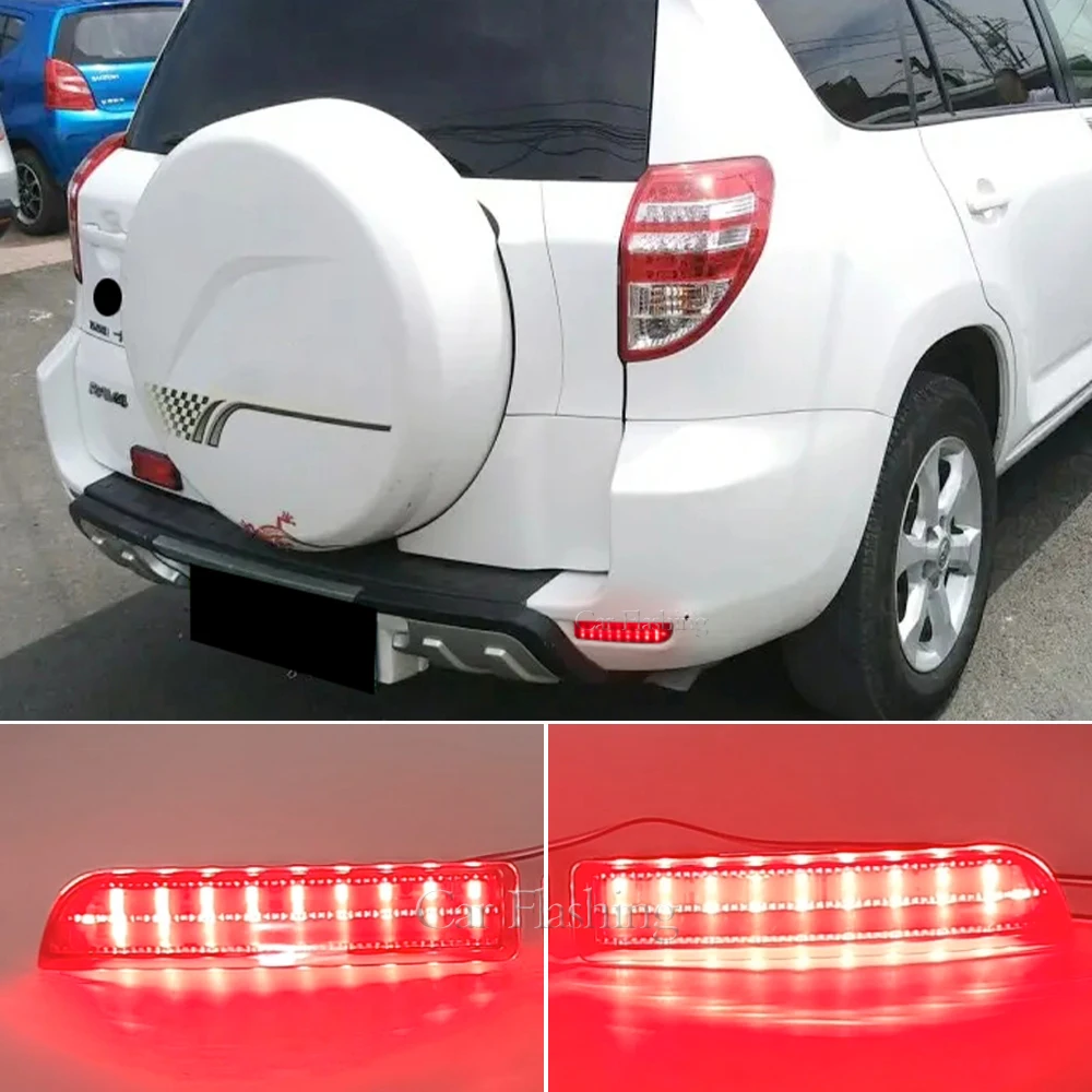 Car LED Rear Bumper Reflector Light brake stop light rear fog lamp For Toyota Avensis Alphard Estima RAV4 Gaia PREVIA IPSUM