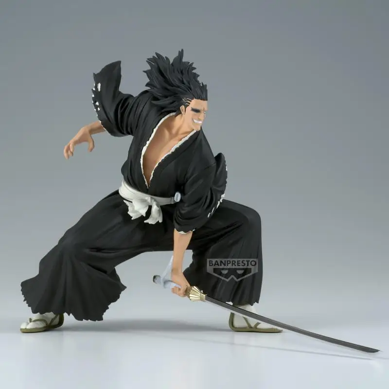 Bandai Original BLEACH Zaraki Kenpachi อะนิเมะ Action Figure ของเล่นสําหรับชายหญิงเด็กเด็กของขวัญวันเกิดสะสม