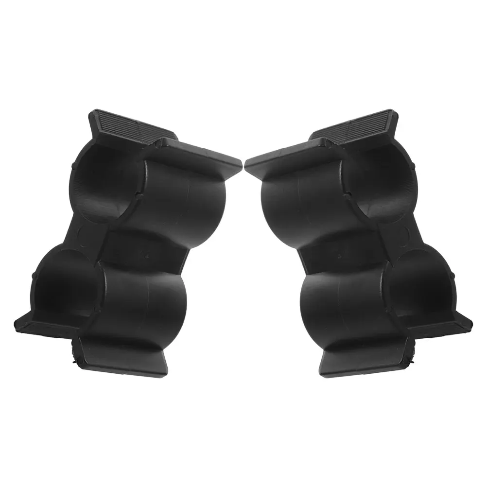 

2pcs Double Tube Clamp Accessories Black Mounted Deck Clamps Clip Pipe Connector for Yacht RV Marine Boat Shelf Fasteners Fence