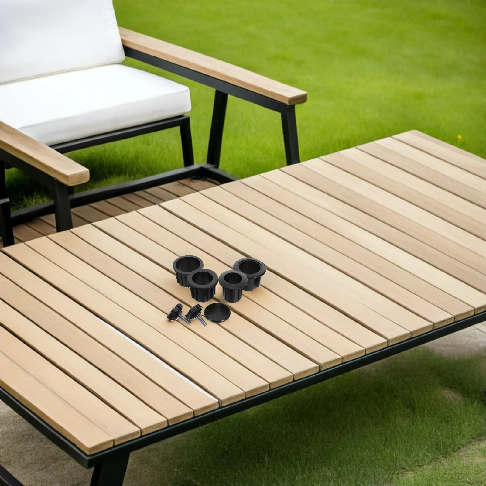 

1 Set Sun Umbrella Base Bracket Replacement Parts Outdoor Patio Umbrella Repair Kit With Uv Resistant Cap Cover For Stand Sleeve