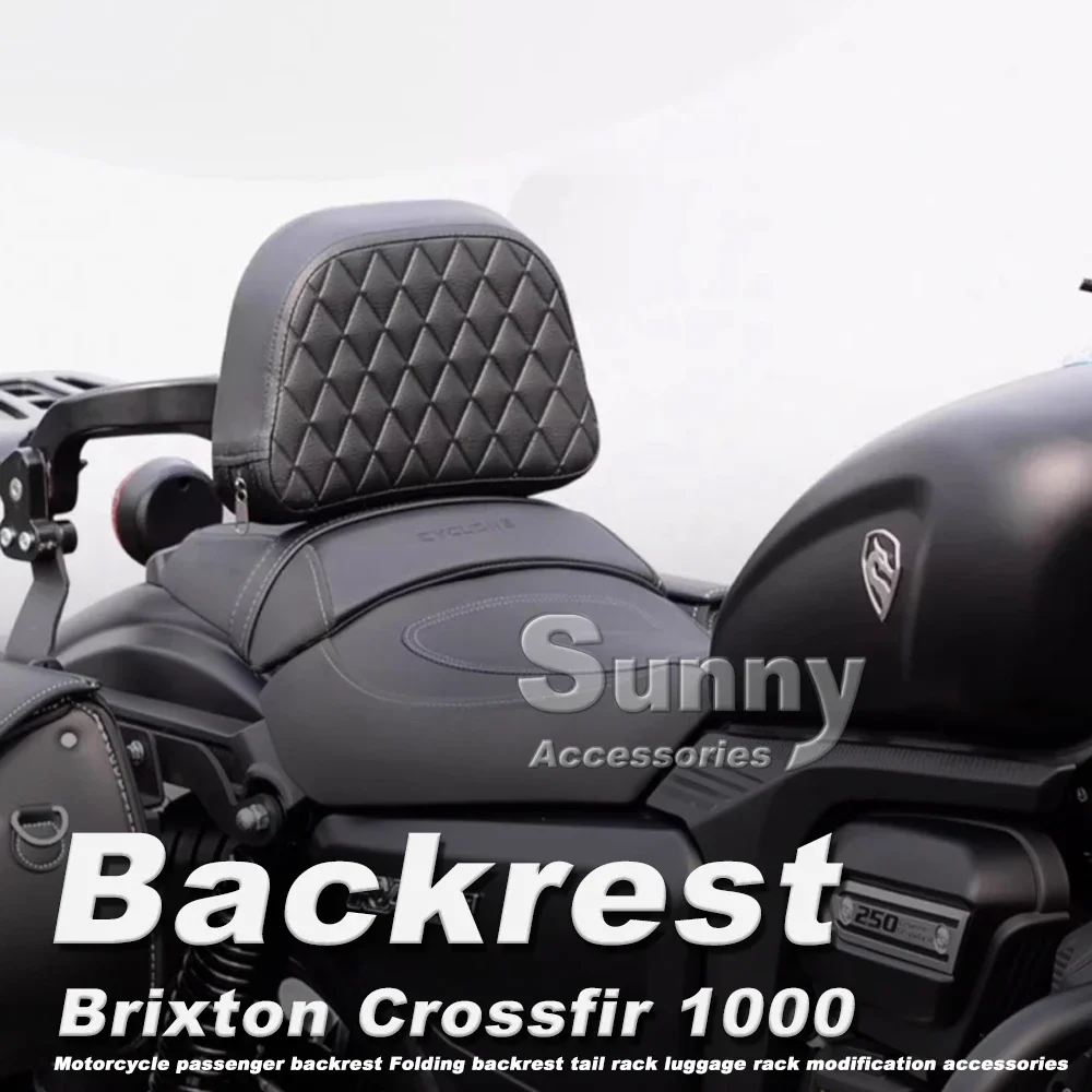 

Motorcycle Passenger Backrest For GAOKIN THOR 1000 Brixton Crossfire 1000 Folding Backrest Tail Rack Luggage Rack Accessories