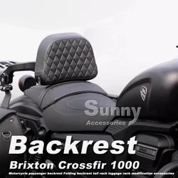 Motorcycle Passenger Backrest For GAOKIN THOR 1000 Brixton Crossfire 1000 Folding Backrest Tail Rack Luggage Rack Accessories