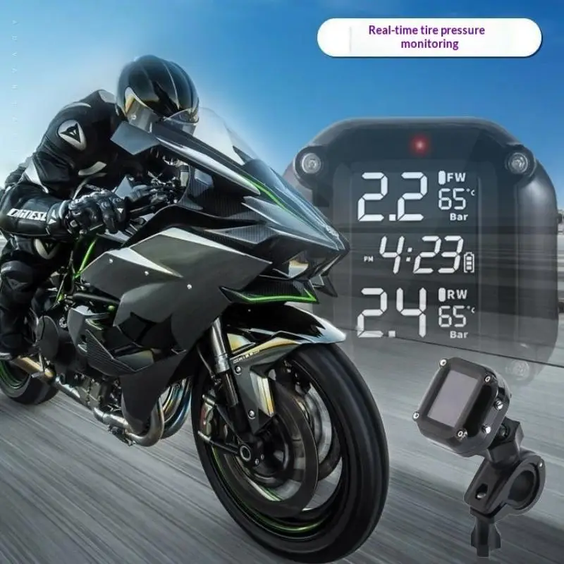 

Беспроводной детектор давления в шинах для мотоциклов, монитор давления в шинах M5, комбинированный цифровой дисплей, внешний для мотоциклов