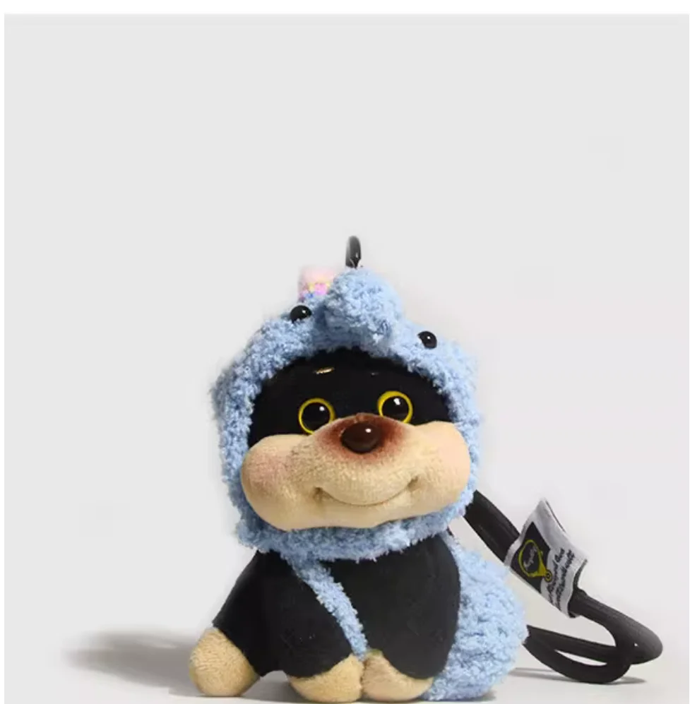 Cute bee puppy bag pendant car key chain creative cute ugly creative personality pendant gift.