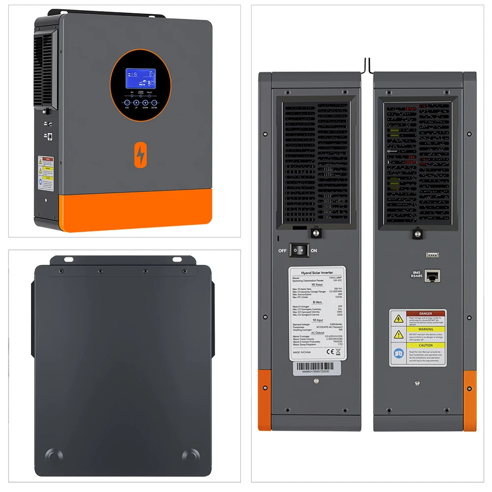 PowMr 6500W 48V Hybrid Solar Inverter Split Phase 120V/240V Pure Sine Wave With 120A MPPT Charger Controller Compatible LiFePO4 Lead Acid Battery Max PV 7200W Power 500Vdc Input Off Grid UPS Inverter for Home Cabin Tiny House RV Solar Backup System view 8