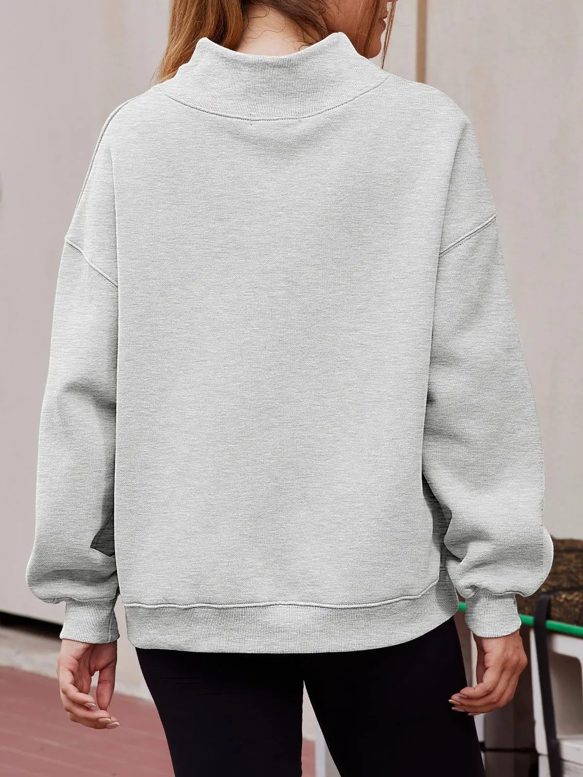 Womens-Oversized-Mock-Neck-Sweatshirt-Shoulder-Cut-Out-Design-Solid-Color-Long-Sleeve-Autumn-Lazy-Fit-Casual-Commuter-Pullover-T