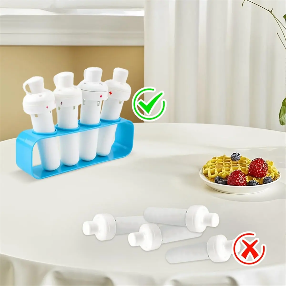 Organizer na butelki, 2 sztuki, 4 przegródki, stojak do przechowywania, tacka na blat kuchenny na butelki z wodą.