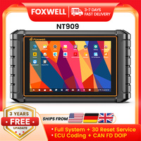 FOXWELL NT909  Automotive Scanner Bidirectional ECU Coding All System 30+ Resets FCA CAN-FD/DOIP OBD2Car Diagnostic Scan Tool