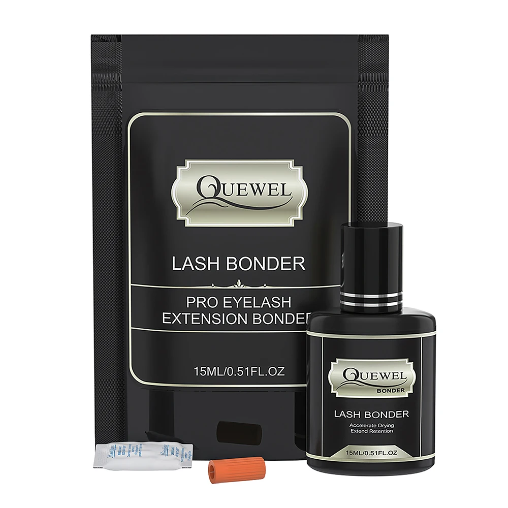 Quewel Wimper Extension Bonder 15Ml Lage Irritatie Super Bonder Primer Voor Wimpers Lijm Helpen Lijm Voor Wimpers Transparant