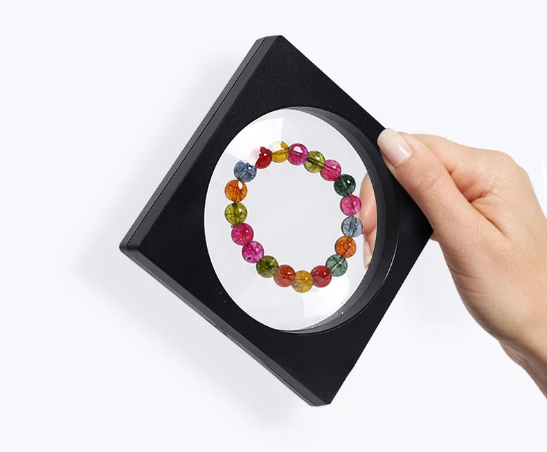 3D Floating Frame Gemstone Coin Box Clear Jewelry Bracelet Display Stand Ring Pendant Holder Protect Jewellery Presentation Case