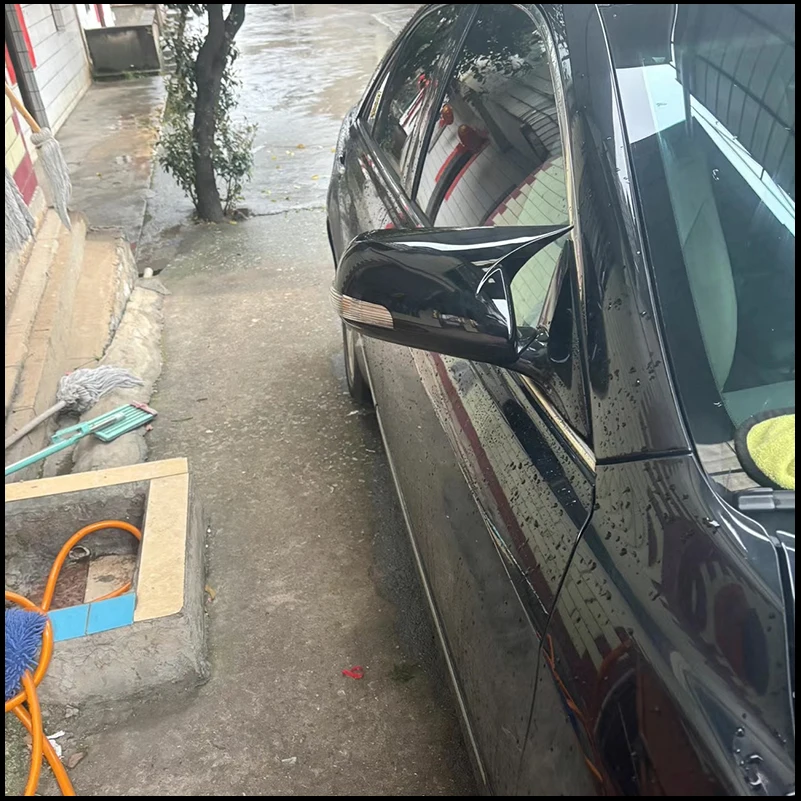 

Car Styling For Toyota Corolla 2009-2013 Door Side Wing Rearview Mirror Cover Caps Shell With OX Horn Trim Auto Accessories