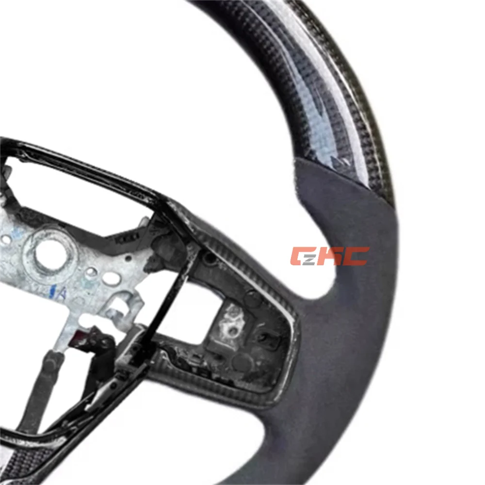 

Customized Black Carbon Fiber Steering Wheel for Honda Civic 2016 2017 2018 2019 2020 2021