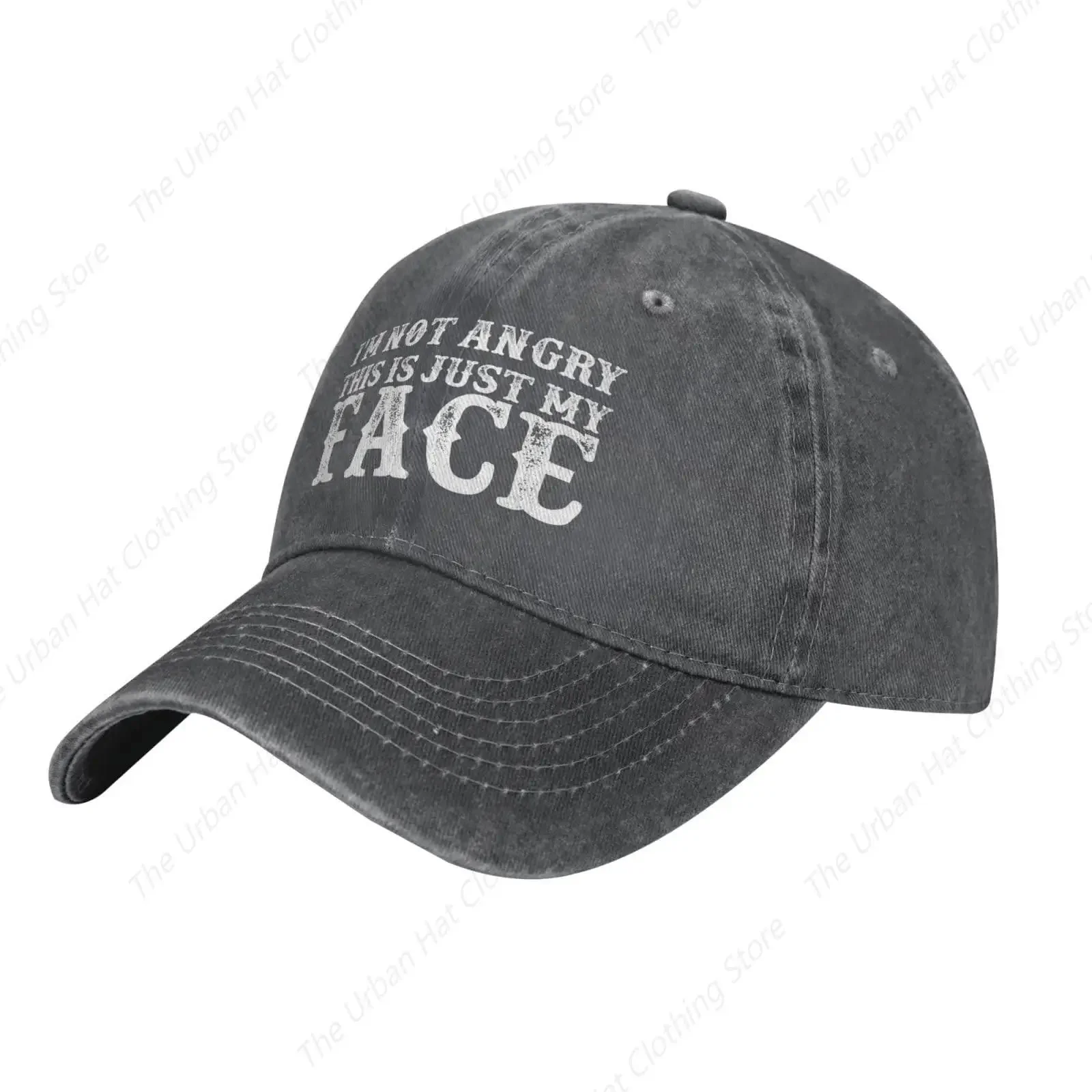 I'm Not Angry This is Just My Face Hat for Women Man Baseball Cap Funny Trucker Hats for Male Female Daily Outdoor