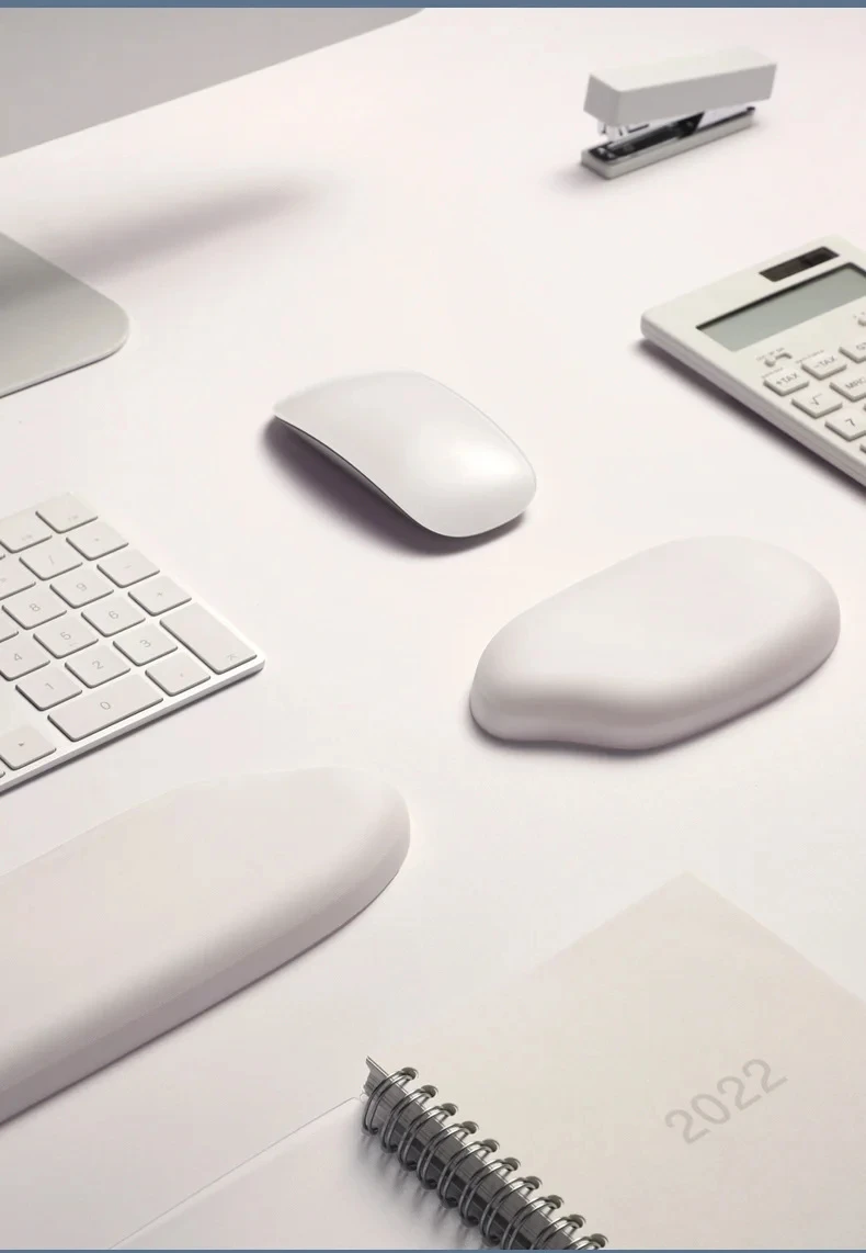 Silikon-Handgelenkauflage, Mauspad, Tastaturunterstützung, ergonomische Schreibtischunterlage für Büro und Gaming, 5 Farben, verschiedene Ausführungen – Detail 8