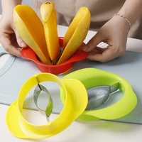 Stainless Steel Mango  Slicer Cutter Fruit Tools Mango Corer Knife Fruit Slicer Household Kitchen Gadget Gadget Accessories