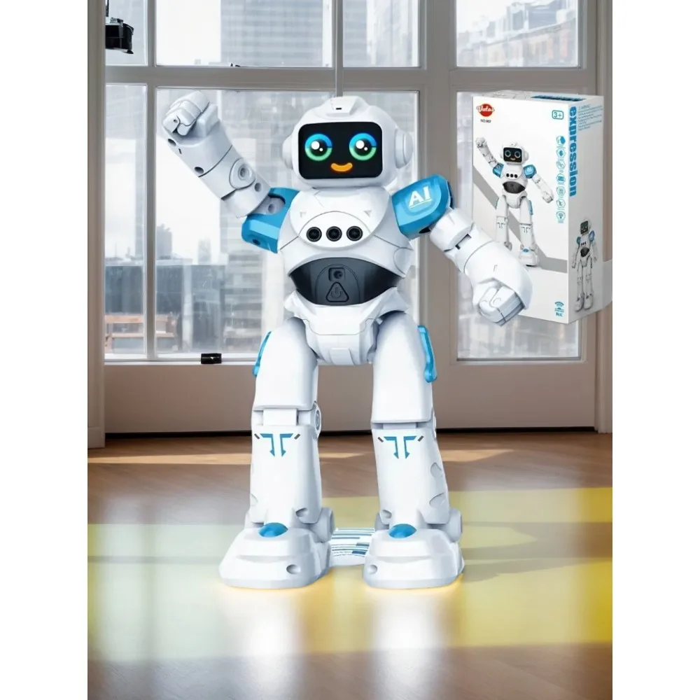 

Emo Robot Toy for Kids - Smart Talking RC Robot with Gesture Control & Voice Interaction