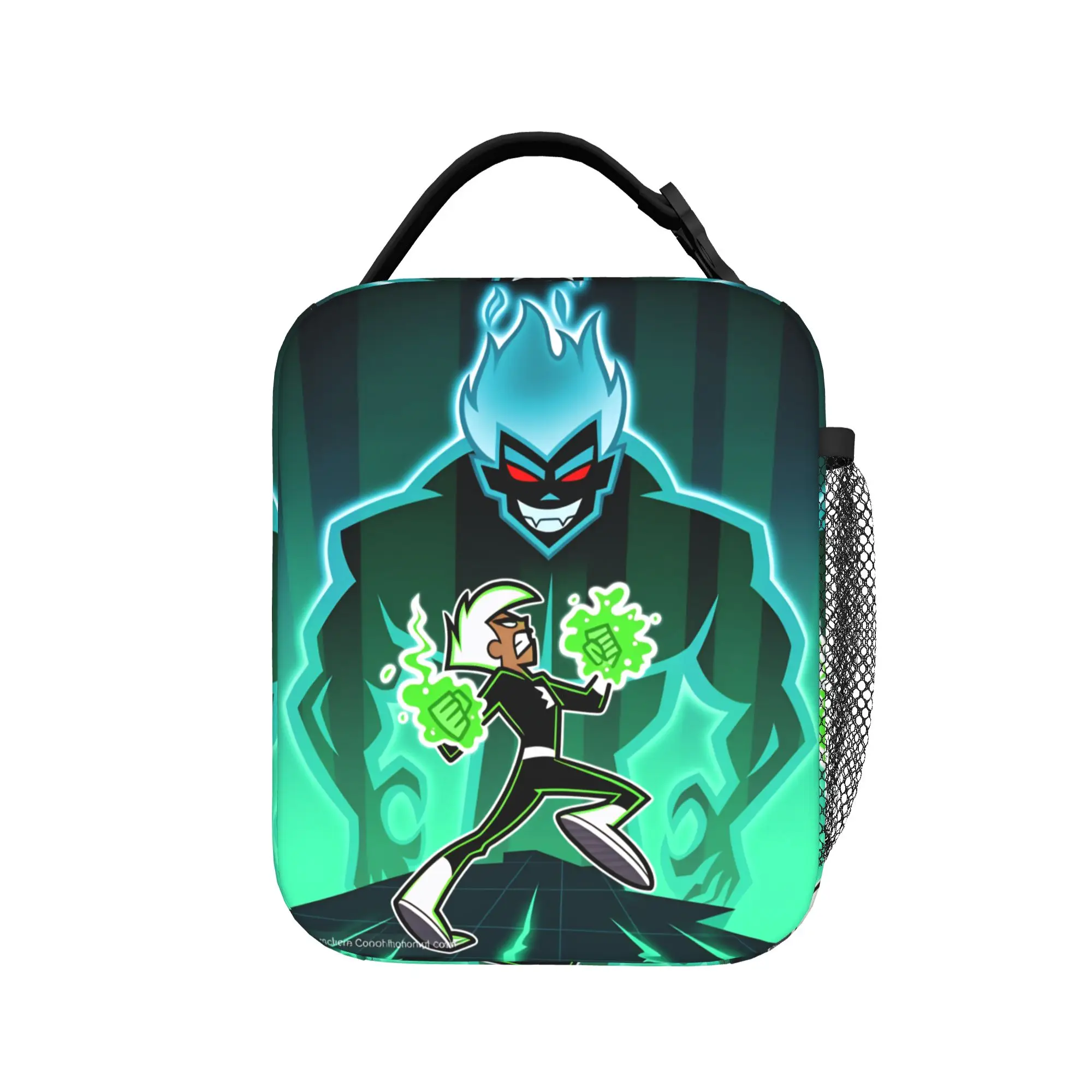 Danny Phantom Lunch Bag  Vintage Lunch Box For Men Office Portable Insulated Cooler Bag Oxford Designer Tote Food Bags