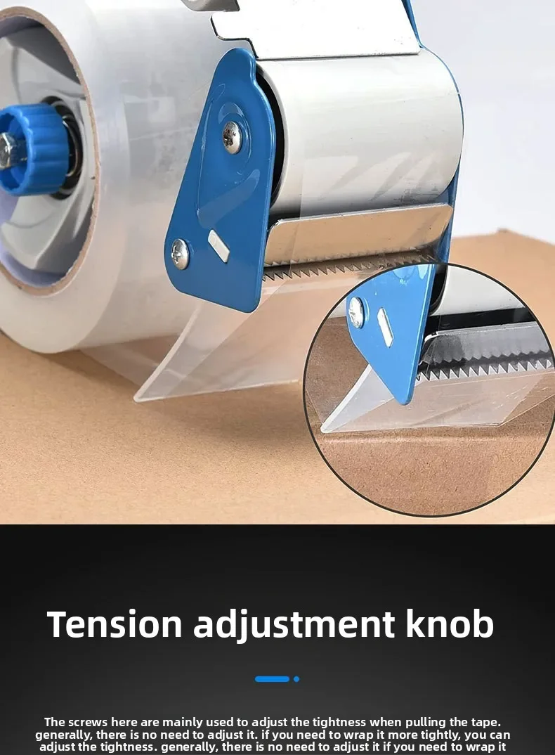 Tape Cutter Metal Iron Large Wide Express Hand-held Sealing Artifact Iron Transparent Automatic Adhesive Paper Baler