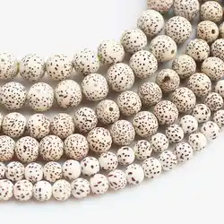 Natural Original White Star Moon Lotus Bodhi Round Beads 108+6 beads Strand 6mm 8mm 10mm 11mm 12mm TSB0299