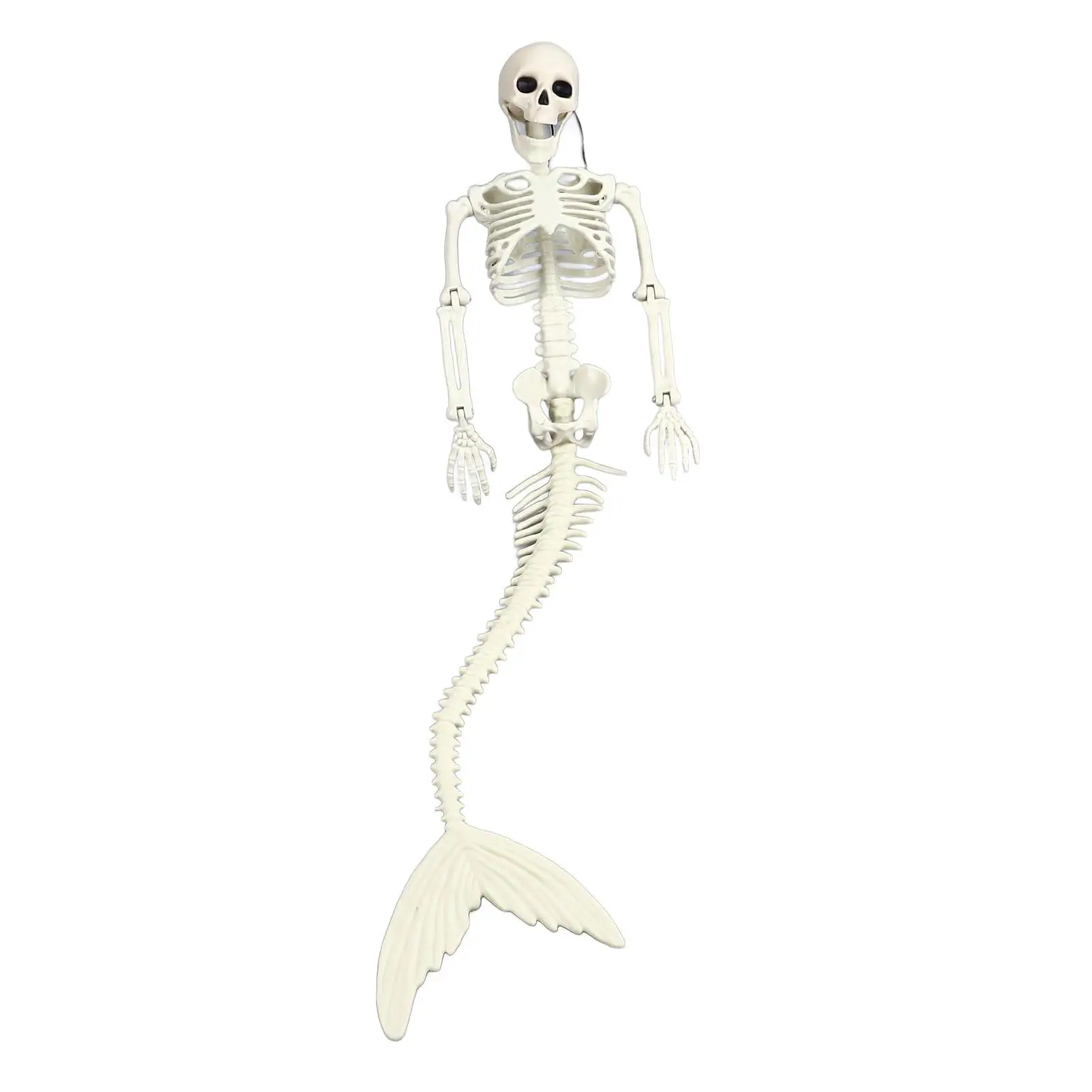 

Halloween Outdoor Mermaid Skeleton Realistic Full Body Movable Decorations Props
