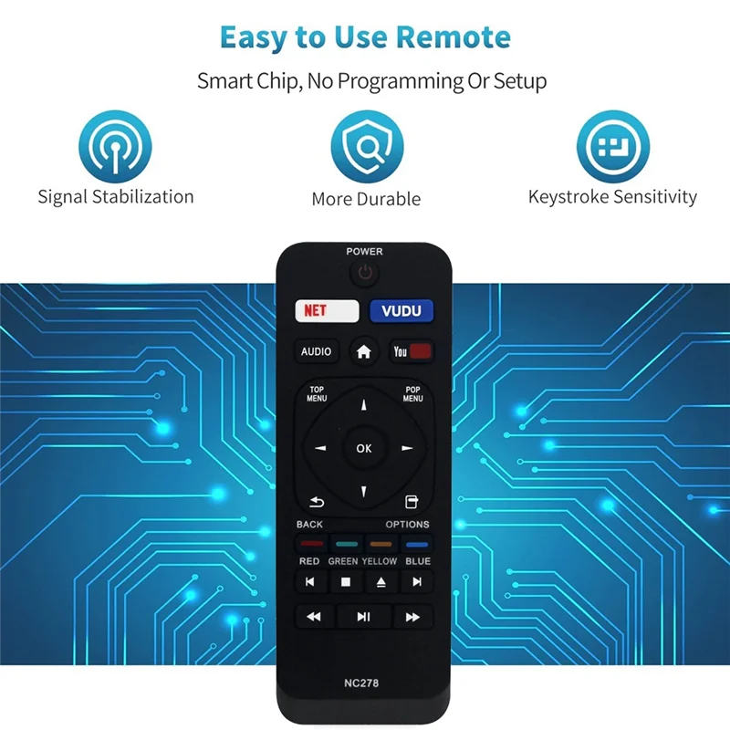 Пульт дистанционного управления для Philips Blu-Ray DVD-плеера NC278 NC458 NC290 BDP2501/F7 BDP2501/F7A BDP7303/F7