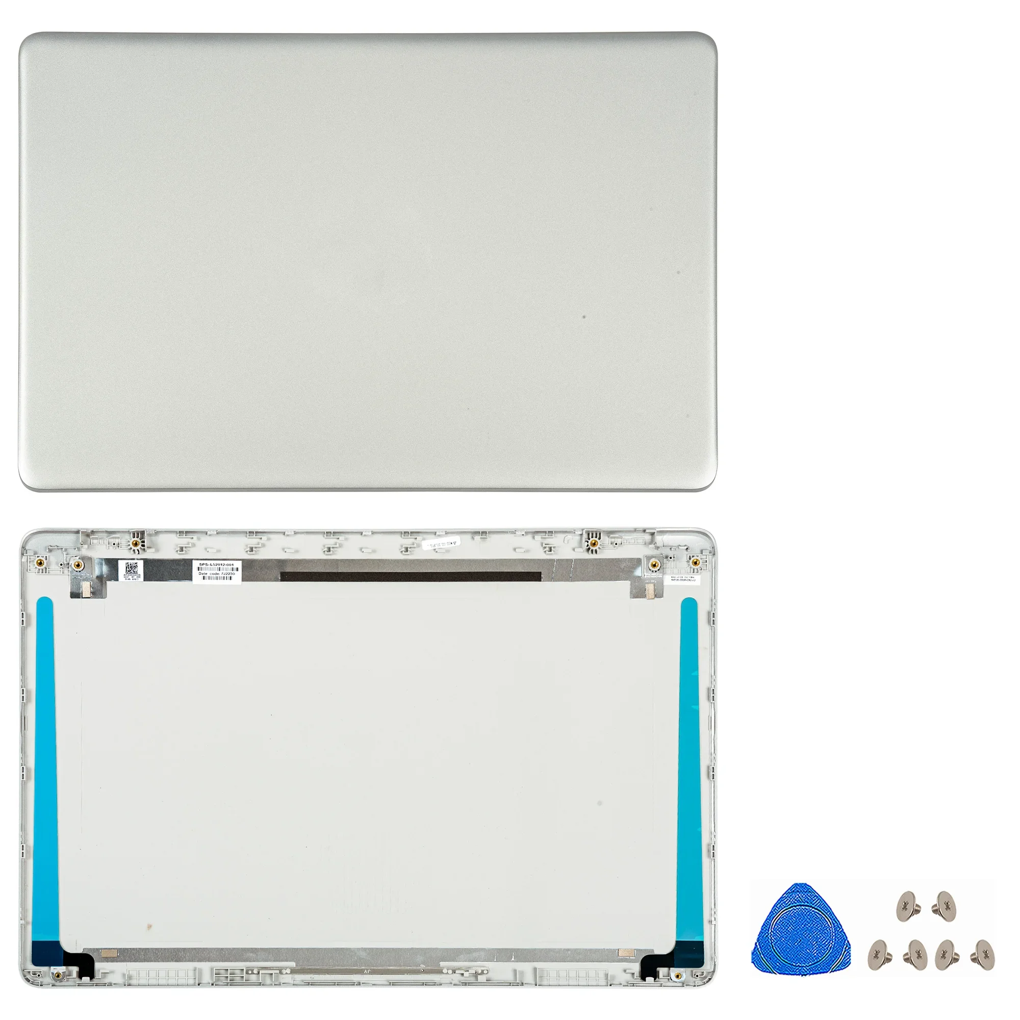 For HP 15-DW 15S-DU 15S-DY 15S-DR 255 G8 250 G8 TPN-C139 LCD Back Cover/Palmrest/Bottom Case Hinges L52012-001 L52007-001 Silver