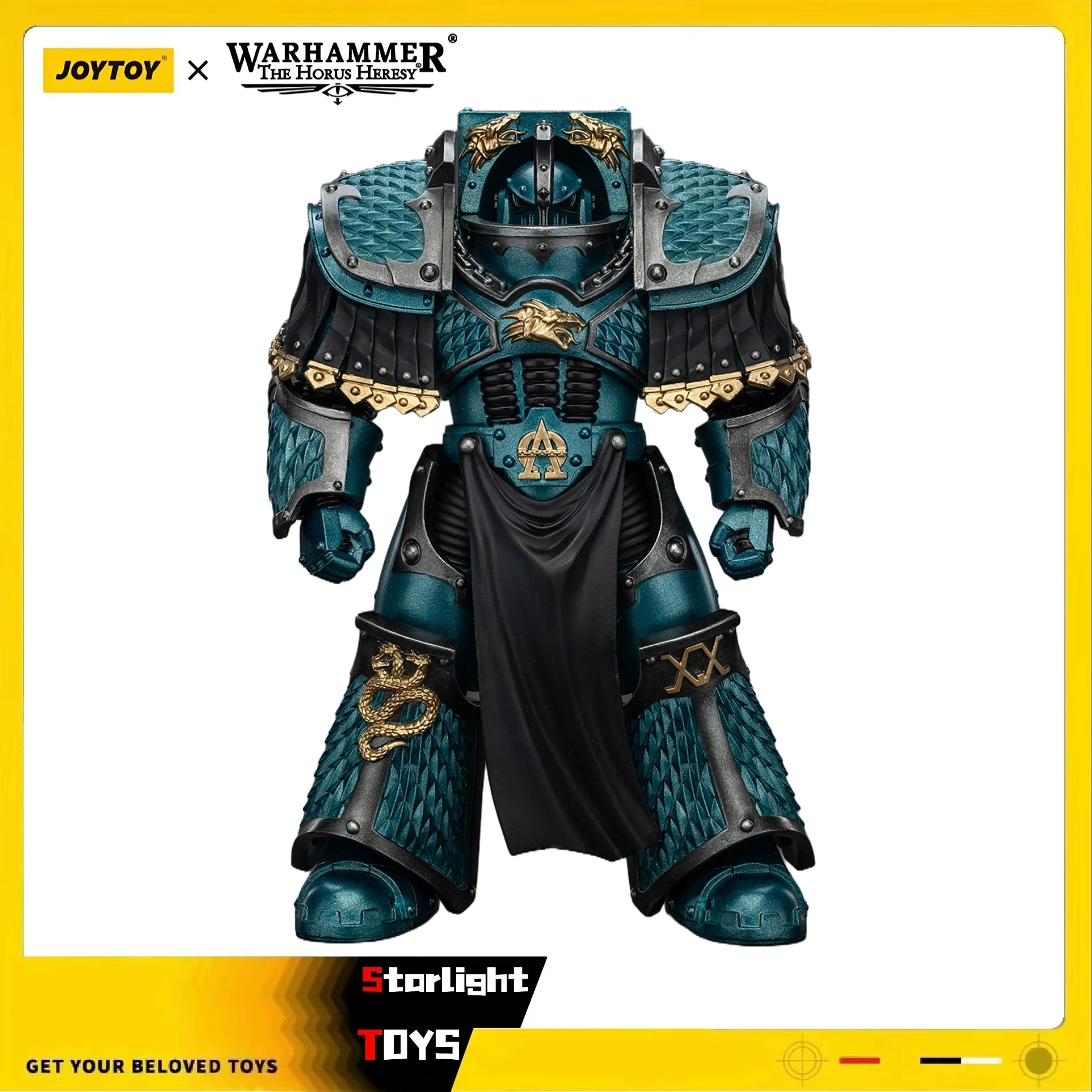

JOYTOY 1/18 Action Figure Warhammer 40K Alpha Legion Lernaean Terminator with Volkite Charger Model Toy Gifts