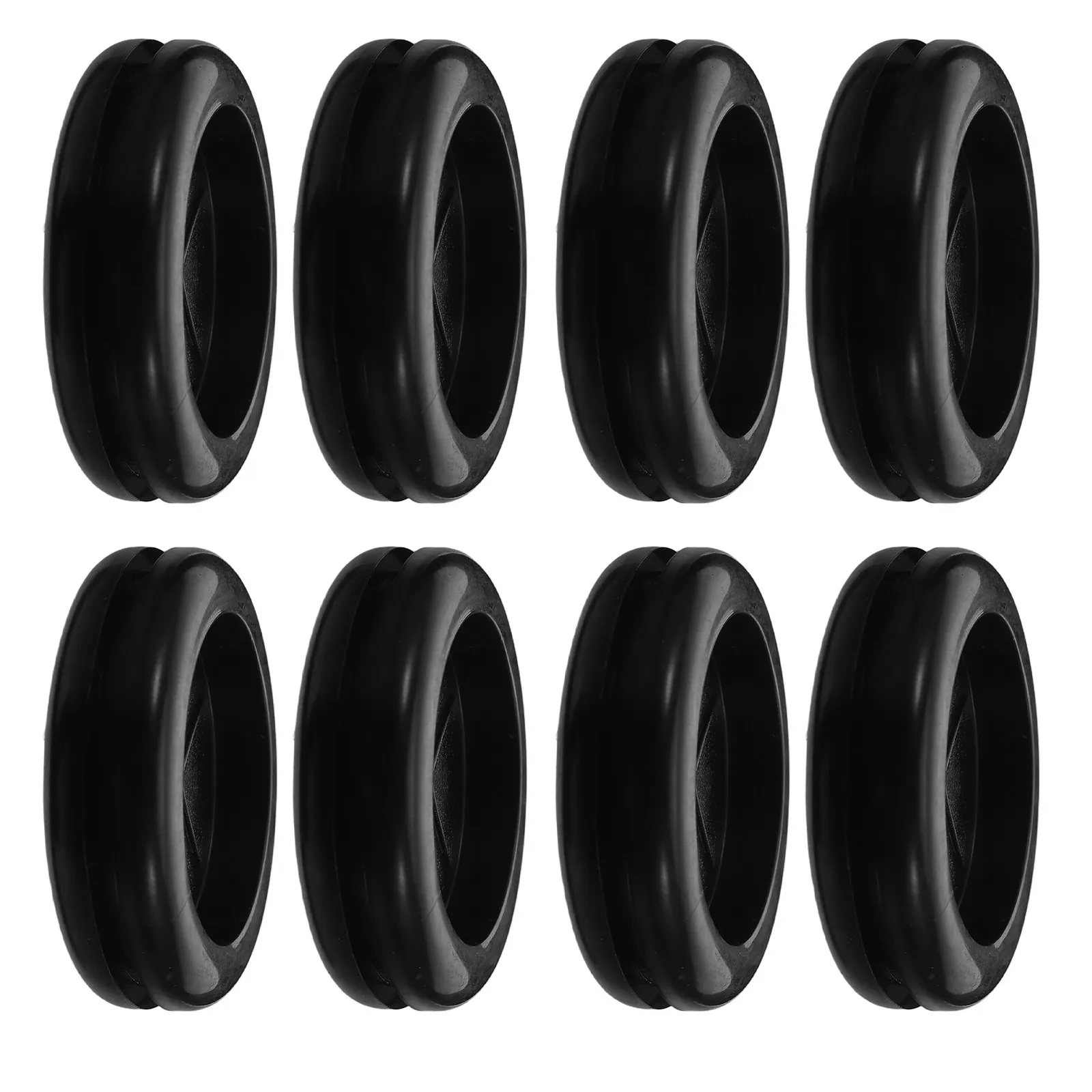 

8Pcs 45Mm Double-Sided Flexible Rubber Grommet Cable Hole Cover Wire Protection Grommet for Desktop Table Wall Mount Speaker