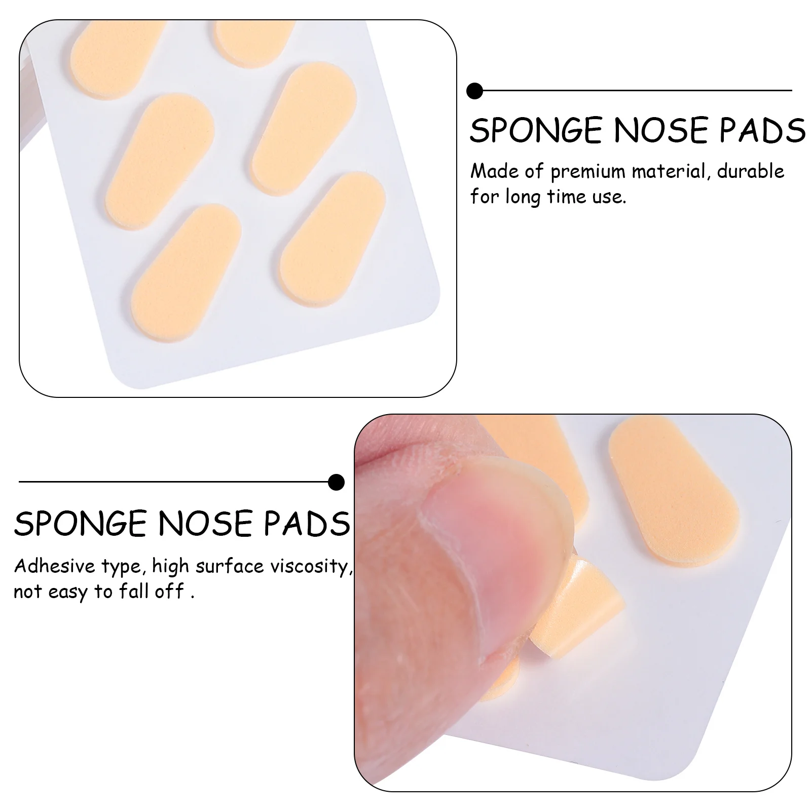 

40Pairs Anti-Skid Glasses Nose Pads Sponge Eva Cushion for Eyeglasses Sunglasses Glass Frame Nose Pad Replacement