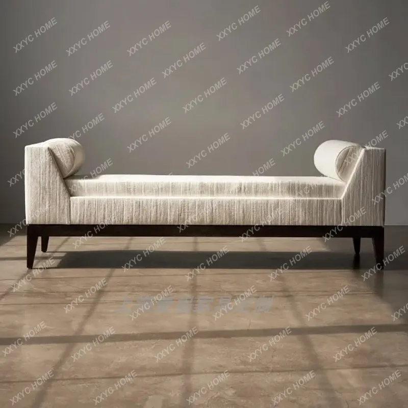 

solid wood soft bag dining chair household living room shoe change stool dining table long stool