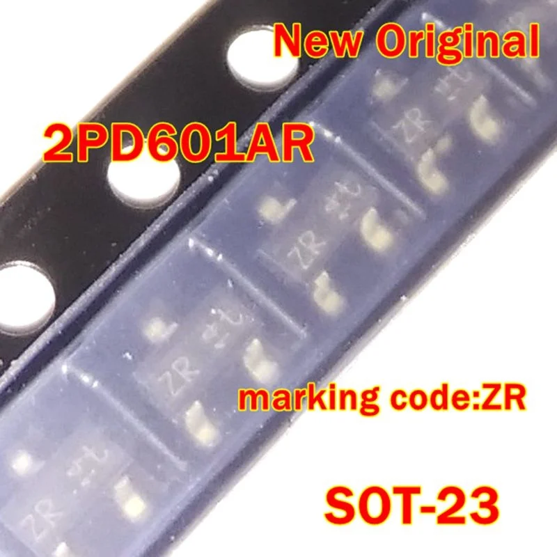 10 قطع إلى 500 قطعة 2Pd601Ar Sot-23 ترانزستورات NPN للأغراض العامة جديدة أصلية برمز: Zr 50 فولت، 100 مللي أمبير
