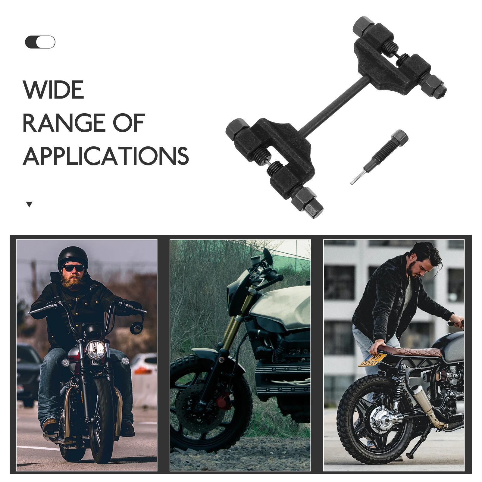 

Motorcycle Breaker Bicycle Mountain Bike Chain Splitter Durable Repair Tool Spare Pin Included For Road Bike Chain Removal