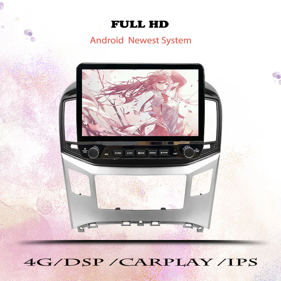 현대 H1 그랜드 스타렉스 2015-2018용 차량용 오디오 비디오 스테레오 테이프 DVD 카세트, GPS 네비게이션, 차량용 지능형 시스템, 카플레이