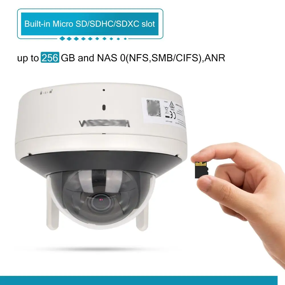 Imagem -02 - Hik Wireless Outdoor Câmeras de Vigilância de Segurança 4mp Camara Vigilancia Wifi 2-way Audio Dome Fixo Ds2cv2141g2-idw